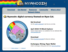 Tablet Screenshot of nyancoin.info